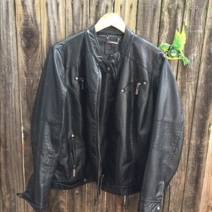 Faux leather jacket